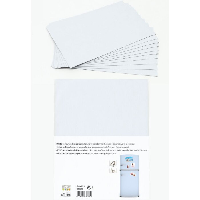 Adesivi magnetici Deknudt S66JC1 20x30 cm, autoadesivi, ritagliabili, senza retro