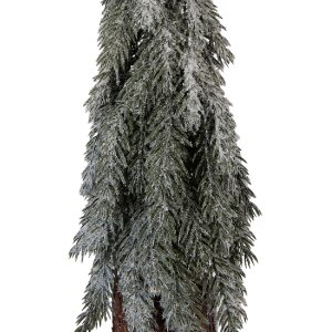 Albero di Natale artificiale Clayre & Eef Verde-Bianco Ø 18x57 cm