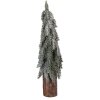 Albero di Natale artificiale Clayre & Eef Verde-Bianco Ø 18x57 cm