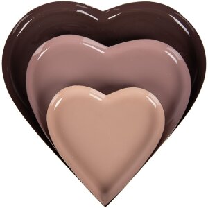 Set di tre scialli decorativi Clayre & Eef Rosa...