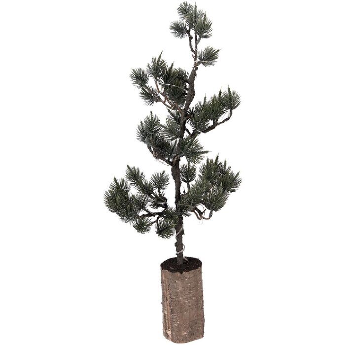 Decorazione Albero con LED Clayre & Eef 20x17x60 cm Verde Marrone