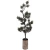 Decorazione Albero con LED Clayre & Eef 20x17x60 cm Verde Marrone