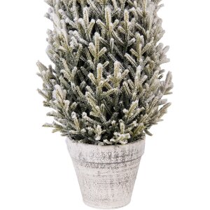 Albero di Natale artificiale Clayre & Eef 50850 Ø 27 cm x 70 cm verde-bianco
