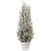 Albero di Natale artificiale Clayre & Eef 50850 Ø 27 cm x 70 cm verde-bianco