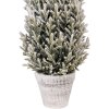 Albero di Natale artificiale Clayre & Eef 50850 Ø 27 cm x 70 cm verde-bianco