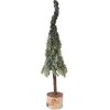 Albero di Natale artificiale Clayre & Eef 66427 Verde-Bianco Ø 10x35 cm