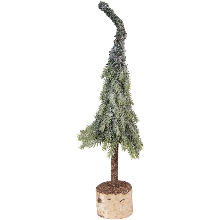 Albero di Natale artificiale Clayre & Eef 66428 Ø 13x50 cm verde-bianco