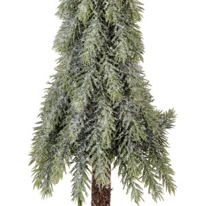 Albero di Natale artificiale Clayre & Eef 66428 Ø 13x50 cm verde-bianco