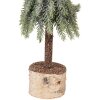 Albero di Natale artificiale Clayre & Eef 66428 Ø 13x50 cm verde-bianco