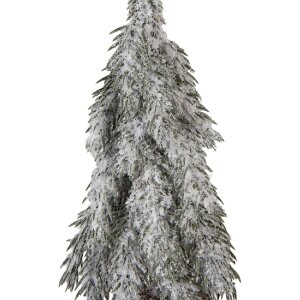 Albero di Natale artificiale Clayre & Eef Verde-Bianco Ø 12x32 cm