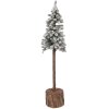 Albero di Natale artificiale Clayre & Eef Verde Bianco Ø 10 x 48 cm