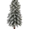 Albero di Natale artificiale Clayre & Eef Verde Bianco Ø 10 x 48 cm