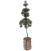 Decorazione albero Clayre & Eef 66433 14x14x45 cm Tonalità verdi con accenti marroni