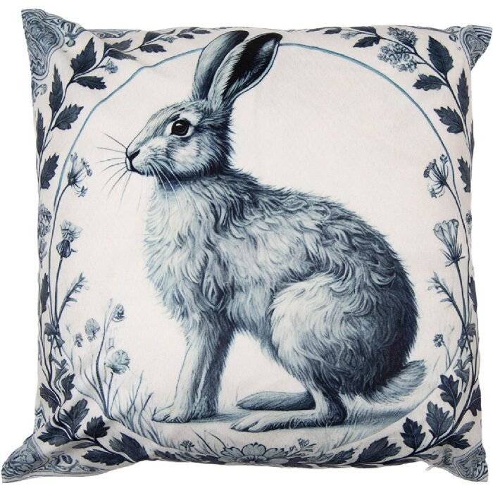 Copricuscino Clayre & Eef KT021.439 45x45 cm Beige con accenti verdi