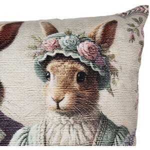 Copertura cuscino Clayre & Eef 45x45 cm Verde marrone