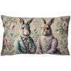 Copricuscino Clayre & Eef KT036.056 35x50 cm Conigli Gobelin Vintage Floreale