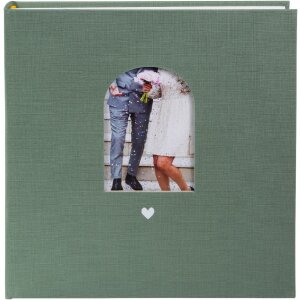 Album matrimonio Goldbuch Herzensmoment Artischocke 30x31 cm 60 pagine con taglio a finestra