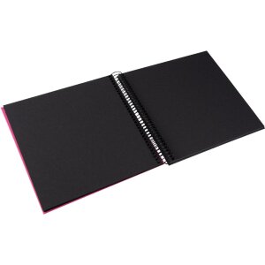 Album a spirale Goldbuch Bella Vista Electric Fuchsia 20x20 cm 40 pagine nere