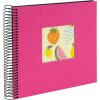 Album a spirale Goldbuch Bella Vista Electric Fuchsia 20x20 cm 40 pagine nere