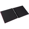 Album a spirale Goldbuch Bella Vista Electric Fuchsia 20x20 cm 40 pagine nere