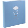 Album per neonato Goldbuch Wolkenpoesie Blu 30x31 cm con 60 pagine in pergamena e testo introduttivo