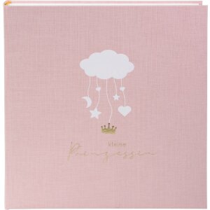 Album per neonato Goldbuch Wolkenpoesie Rosa 30x31 cm con 60 pagine e testo introduttivo