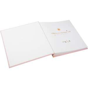 Album per neonato Goldbuch Wolkenpoesie Rosa 30x31 cm con 60 pagine e testo introduttivo