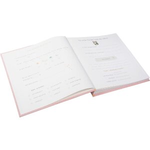 Album per neonato Goldbuch Wolkenpoesie Rosa 30x31 cm con 60 pagine e testo introduttivo
