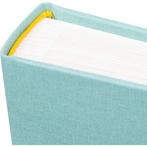 Album per bambini Goldbuch Cozy Nest Aqua 30x31 cm tessuto 58 pagine con apertura a finestra e introduzione illustrata