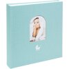 Album per bambini Goldbuch Cozy Nest Aqua 30x31 cm tessuto 58 pagine con apertura a finestra e introduzione illustrata