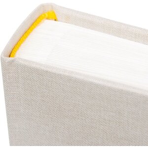 Album per neonato Goldbuch Cozy Nest Sandgrau 30x31 cm con rivestimento in lino