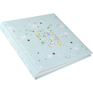 Album per neonato Goldbuch Lullaby Line Boy 30x31 cm con 58 pagine e introduzione illustrata