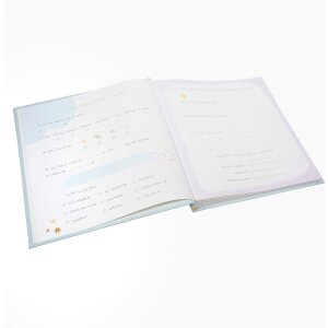 Album per neonato Goldbuch Lullaby Line Boy 30x31 cm con 58 pagine e introduzione illustrata