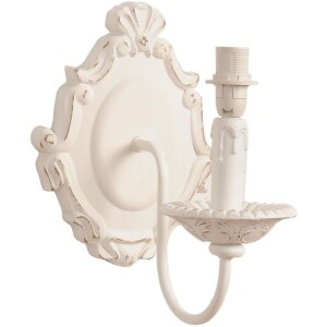 Lampada da parete 19x25x24,5 cm bianco e27 max. 60 Watt