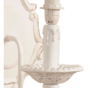 Lampada da parete 19x25x24,5 cm bianco e27 max. 60 Watt