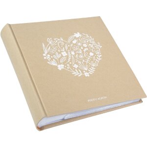 Album fotografico a tasche Goldbuch Springheart Carta Kraft 200 foto 10x15 cm Memo 22x22 cm