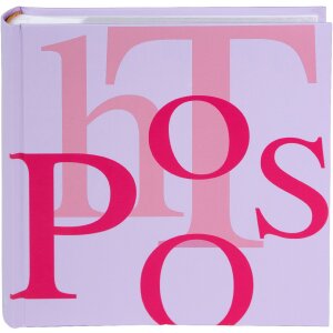 Album da collezione Goldbuch "p-h-o-t-o-s" per 200 foto 10x15 cm, rilegatura rigida con stampa artistica e funzione memo, dimensioni ca. 22x22 cm, versioni colorate