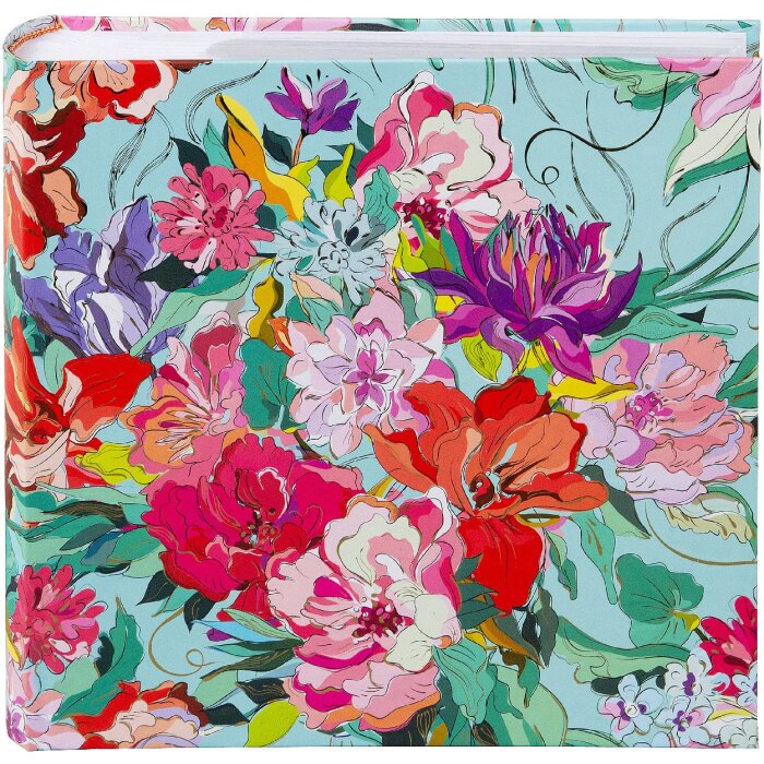 Album da foto Goldbuch "Velvet Bloom" per 200 foto 10x15 cm, stampa artistica con pregiata finitura e campi per note personali, formato 23x23 cm