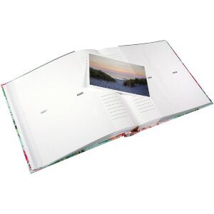 Album da foto Goldbuch "Velvet Bloom" per 200 foto 10x15 cm, stampa artistica con pregiata finitura e campi per note personali, formato 23x23 cm