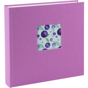 Album foto Goldbuch Bella Vista Lavanda 25x25 cm con protezione in canapa e pergamin