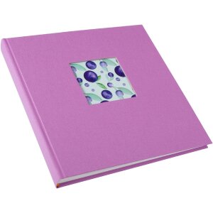 Album foto Goldbuch Bella Vista Lavanda 25x25 cm con protezione in canapa e pergamin