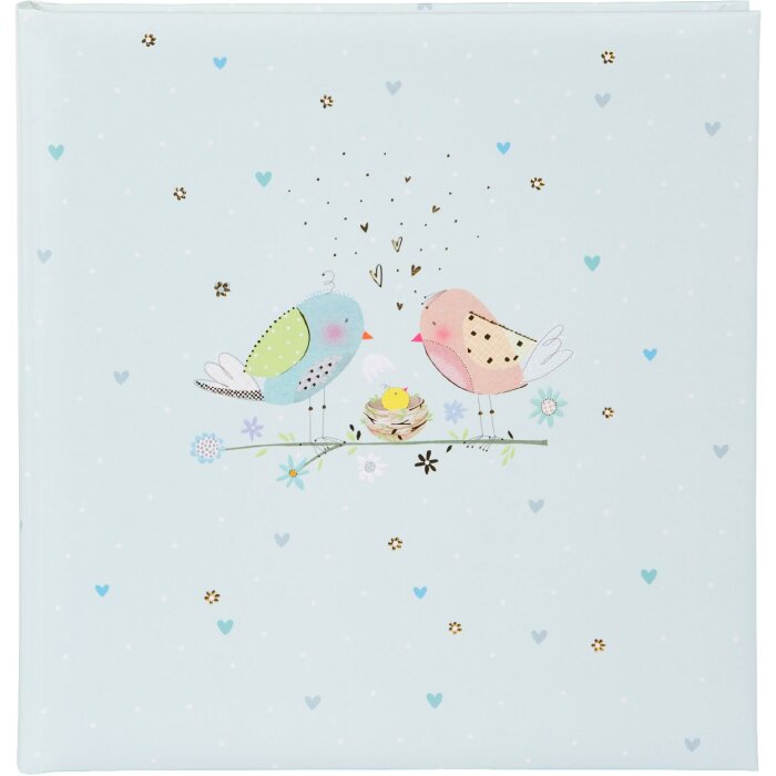 Album foto Goldbuch Loving Birds Boy 30x31 cm con stampaggio dorato e pagine in pergamo