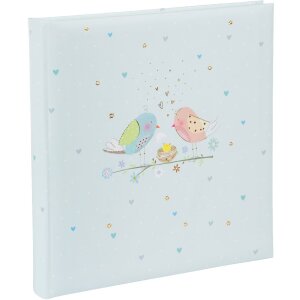Album foto Goldbuch Loving Birds Boy 30x31 cm con stampaggio dorato e pagine in pergamo