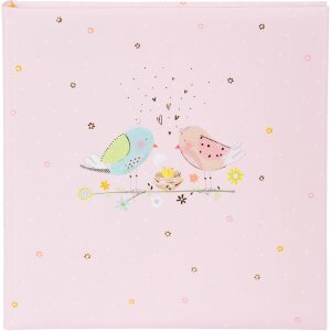 Album foto Goldbuch Loving Birds Girl 30x31 cm 60 pagine cartoncino fotografico rosa