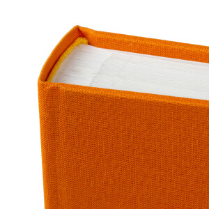 Album foto Goldbuch Bella Vista Sun Orange 30x31 cm in lino con protezione in pergamina