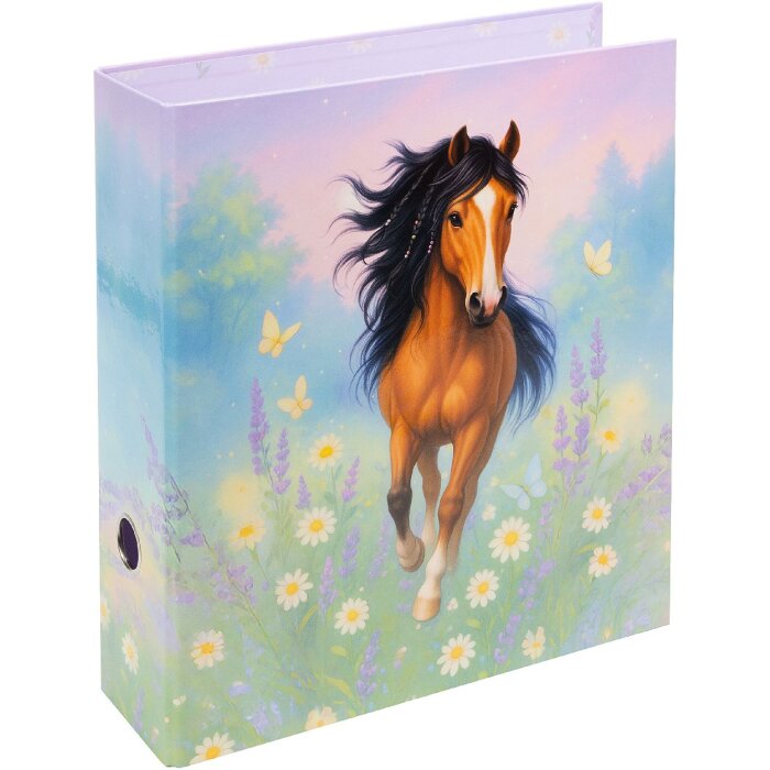 Archivio Goldbuch Wiesenglück 28x32 cm con stampa artistica e meccanismo a leva