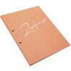 Mappa per certificati Goldbuch "Schwungvoll pfirsich" 24x31 cm con 12 custodie trasparenti