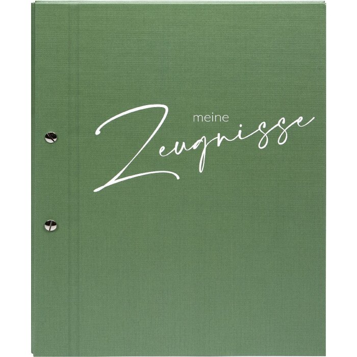 Mappa per attestati Goldbuch con design vivace salvia 24x31 cm