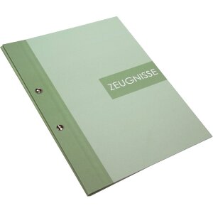 Mappa per certificati Goldbuch Zweiklang matcha 24x31 cm con 12 custodie trasparenti