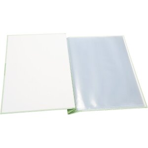 Mappa per certificati Goldbuch Zweiklang matcha 24x31 cm con 12 custodie trasparenti
